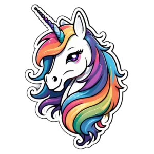 Strahlendes Einhorn Aurora - Bezaubernde 4K PNG Illustration für Phantasievolle