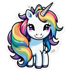 Sparkle das zauberhaftes Glitzer-Einhorn - Belebende 4K PNG Illustration für Einhorn-Enthusiasten