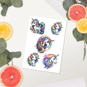 Sticker-Blatt - Einhornsammlung 1