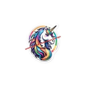 Blasenfreie Aufkleber - Radiant Rainbow Unicorn