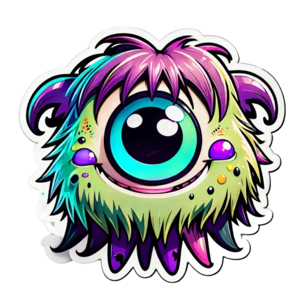 shaggy-long-haired-cute-monster-with-colorful-hair-and-big-happy-eyes-as-sticker-588530327-PhotoRoom