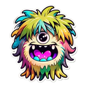 shaggy-long-haired-cute-monster-with-colorful-hair-and-big-happy-eyes-as-sticker-654832475-PhotoRoom