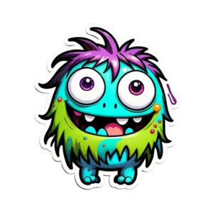 shaggy-long-haired-cute-monster-with-colorful-hair-and-big-happy-eyes-as-sticker-820139926-PhotoRoom