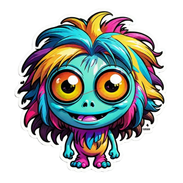 shaggy-long-haired-cute-monster-with-colorful-hair-and-big-happy-eyes-on-a-solid-color-background-as-279889631-PhotoRoom