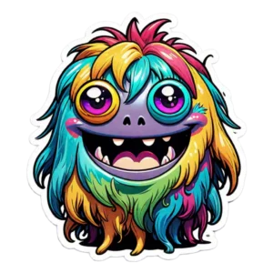 shaggy-long-haired-cute-monster-with-colorful-hair-and-big-happy-eyes-on-a-solid-color-background-as-95610345-PhotoRoom