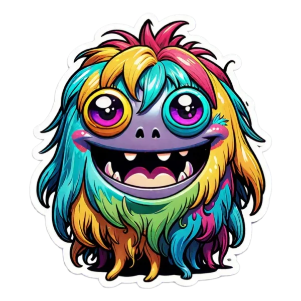 shaggy-long-haired-cute-monster-with-colorful-hair-and-big-happy-eyes-on-a-solid-color-background-as-95610345-PhotoRoom