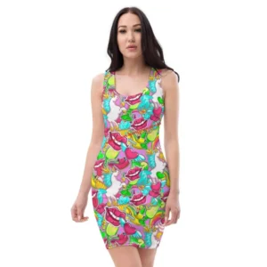 Bodycon-Kleid - Popart