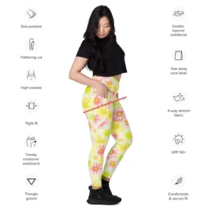 V-Bund-Leggings mit Taschen - Summerdream