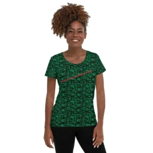 Sport-T-Shirt für Damen - Verdant Skull Symphony