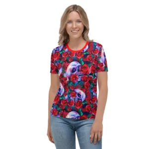 Skulls in Love - Damen-T-Shirt