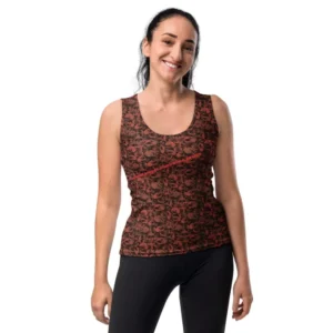 Tank-Top - Crimson Skull Harmony
