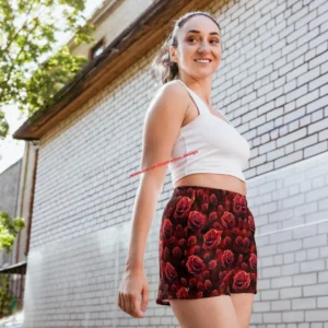 Rosenzauber - Recycelte Sport-Shorts für Damen