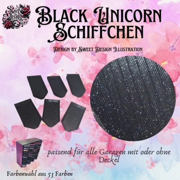 Black Unicorn Schiffchen