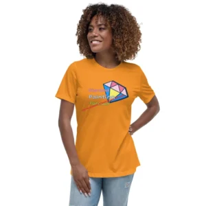 Diamond Painting Forever - Orange - Lockeres Damen-T-Shirt