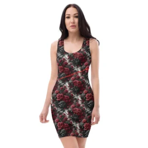 Rosenparade - Bodycon-Kleid