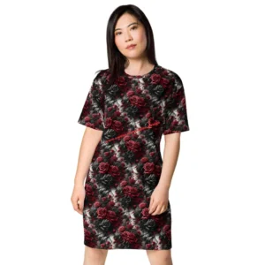 Rosenparade - T-Shirt-Kleid