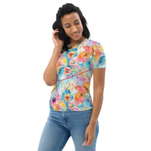 Blumenhimmel - Damen-T-Shirt