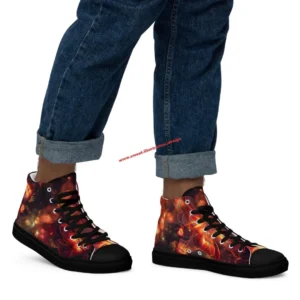 Nova Flowers - High-Top Leinenschuhe
