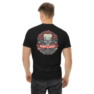 IT der Dancing Clown - bestickt und bedruckt - BLACK - Klassisches Unisex T-Shirt